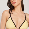 Triangle Swimsuit Top Bicolor Piping Triangle Swimsuit Top Bicolor Piping
