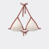 Triangle Swimsuit Top Bicolor Piping Triangle Swimsuit Top Bicolor Piping