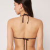 Triangle Swimsuit Top Brown Glitter
