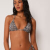 Triangle Swimsuit Top Classic Snake