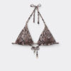 Triangle Swimsuit Top Classic Snake