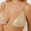Triangle Swimsuit Top Gold Waves