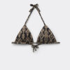 Triangle Swimsuit Top Golden Ethnic Triangle Swimsuit Top Golden Ethnic