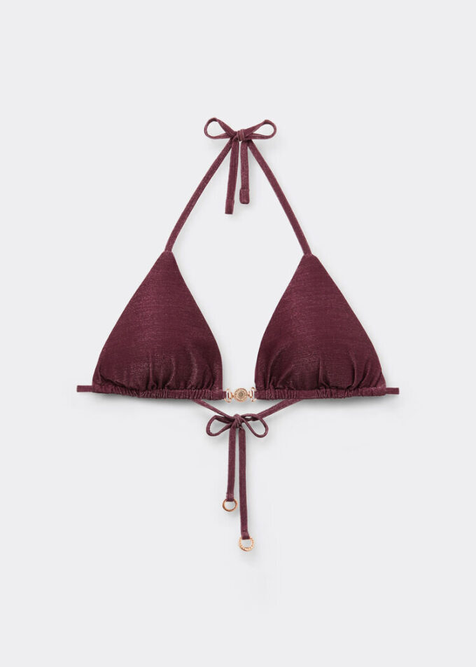 Triangle Swimsuit Top Golden Glow