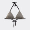 Triangle Swimsuit Top Golden Stripes