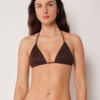 Triangle Swimsuit Top Metallic Glow