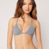 Triangle Swimsuit Top Metallic Glow