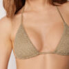 Triangle Swimsuit Top Metallic Glow