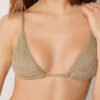 Triangle Swimsuit Top Metallic Glow