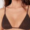 Triangle Swimsuit Top Metallic Glow