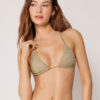 Triangle Swimsuit Top Metallic Glow
