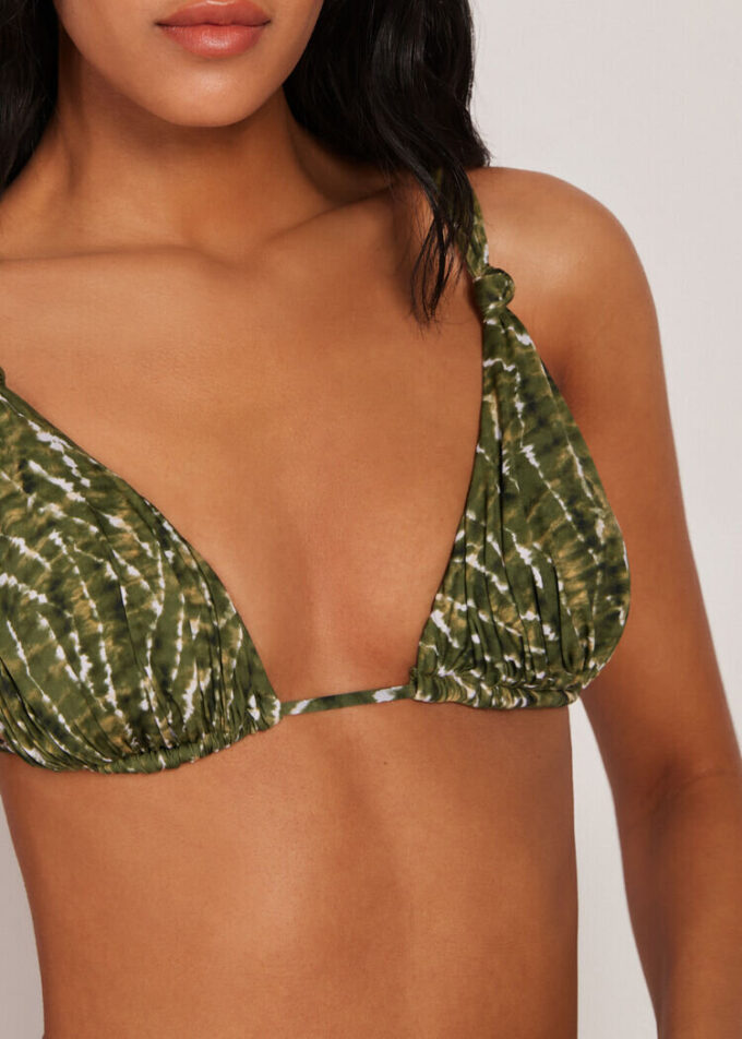 Triangle Swimsuit Top Natural Tie-Dye Triangle Swimsuit Top Natural Tie-Dye