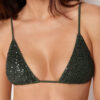 Triangle Swimsuit Top Sequin Net Triangle Swimsuit Top Sequin Net