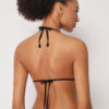 Triangle Swimsuit Top Shiny Satin
