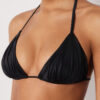 Triangle Swimsuit Top Shiny Satin