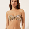 Tropical Foliage Bandeau Swimsuit Top Tropical Foliage Bandeau Swimsuit Top