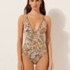 Tropical Foliage One Piece Swimsuit Tropical Foliage One Piece Swimsuit