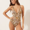 Tropical Foliage One Piece Swimsuit Tropical Foliage One Piece Swimsuit