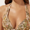 Tropical Foliage Padded Triangle Swimsuit Top