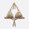 Tropical Foliage Padded Triangle Swimsuit Top