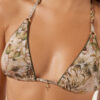 Tropical Foliage Triangle Swimsuit Top