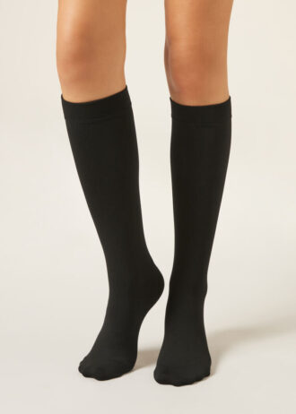 Ultra Opaque Thermal Knee-High Socks