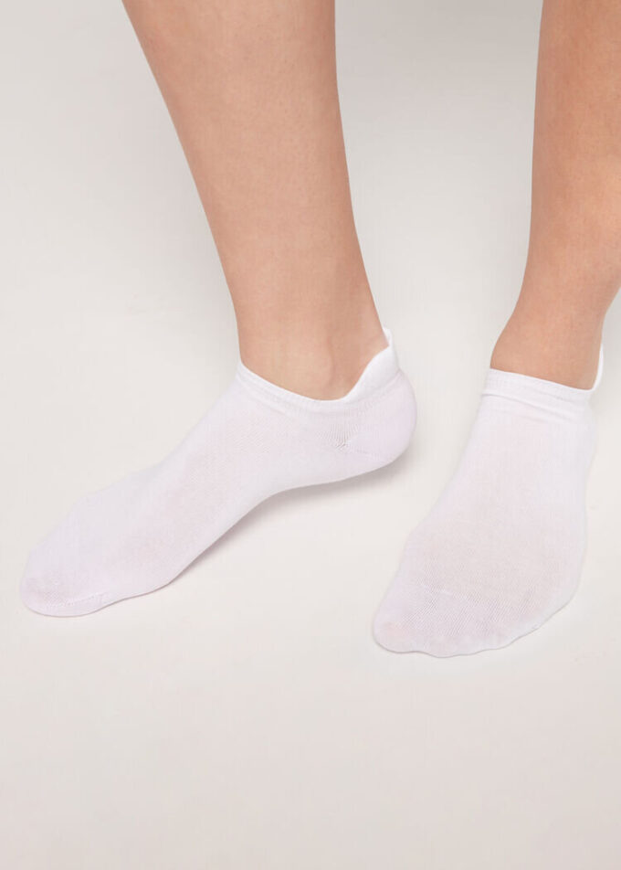 Unisex Cotton No-Show Socks with Back Tongue Unisex Cotton No-Show Socks with Back Tongue