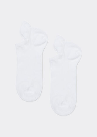 Unisex Cotton No-Show Socks with Back Tongue