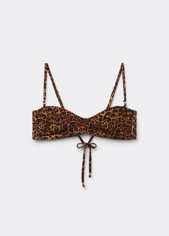 Wild Animalier Tank-Style Swimsuit Top