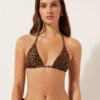 Wild Animalier Triangle Swimsuit Top