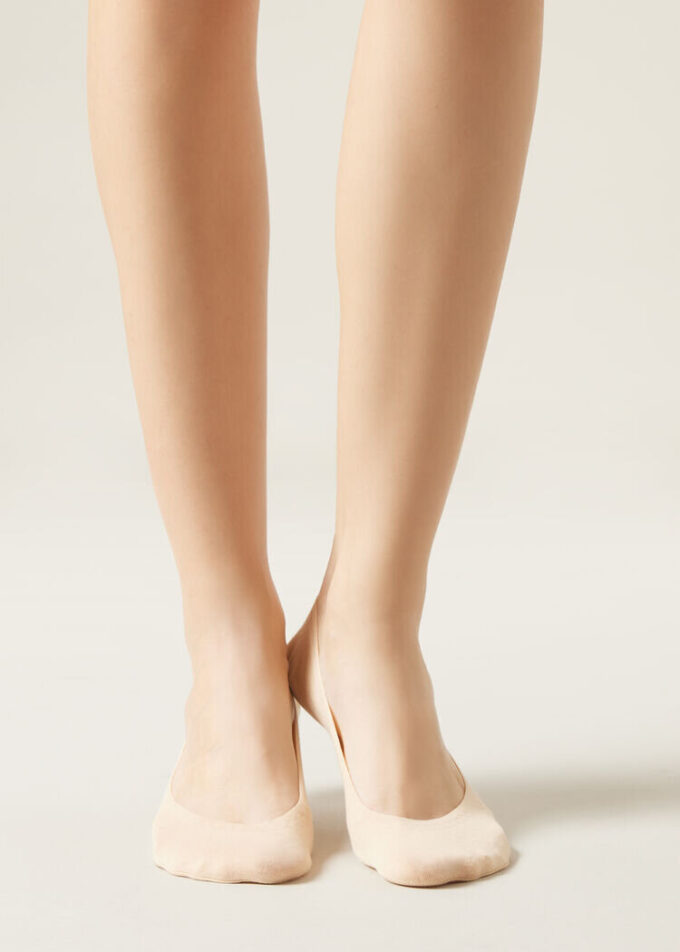 Women’s Cotton Invisible Socks with Silicone Edge